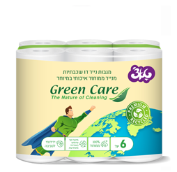 גרין קייר – מגבות נייר ממוחזר שישייה