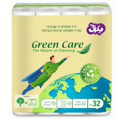 גרין קייר – נייר טואלט ממוחזר 32 יח'
